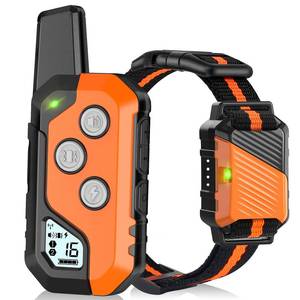 lot 12318 image: PIOUNS Shock Collar for Dogs, IP67 Waterproof Dog Training Collar with Remote, 3 Training Modes with Beep, Vibration, and Safe Static, Rechargeable for Large Medium (Used)