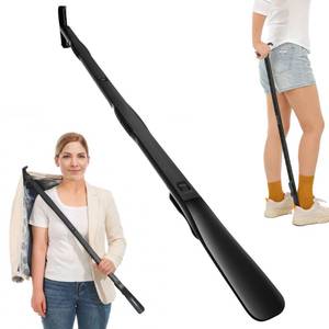 lot 12324 image: 36 Inch Adjustable Long Handled Shoe Horn - Dressing Stick Aid for Seniors, Disabled - Ideal for Hip, Back, Shoulder Surgery Recovery �� Helps with Getting Dressed, Sock Remover