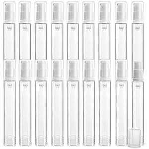 lot 12332 image: 20Pcs 15ml0.5oz Airless Pump Bottle Refillable Plastic Airless Vacuum Dispenser Portable Clear Cosmetic Sample Vial Container Jars for Lotion Emulsion Toiletries Liquid Foundation