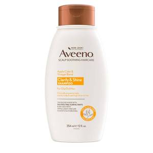 lot 12333 image: Aveeno Apple Cider Vinegar Clarifying Shampoo, Shine Enhancing, 12 fl oz (Used)