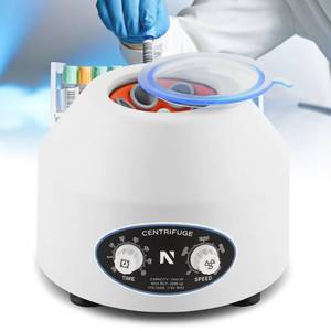 lot 13849 image: NEWTRY Mini Centrifuge Machine, 10mlX6 Lab Desktop Centrifuges, Electric Centrifuge, 300-4000rmin, 0-60hours (110V US Plug)