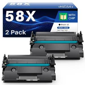 lot 13863 image: INK4U 58X Toner Cartridge Black Compatible Replacement for 58X CF258X Toner Cartridge 58A CF258A for Laserjet Pro M404dn M404dw M404n, MFP M428fdw M428dw M428fdn Printer (Black 2-Pack)