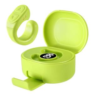 lot 14438 image: TUZTUALA Upgrade Scrolling Ring, Remote Control for TikTok, Bluetooth Ring Scroller with Stand, Bluetooth Camera Remote Compatible with iPhone, iPad, iOS Android Cell Phone-Black