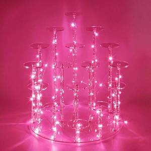 lot 14449 image: DIWNELEM 16 Tier Cupcake Stand Acrylic Display Riser Cupcake Holder for Cupcakes,Collectibles,Figures,Comestics,Perfumes,Jewelry,Clear Acrylic Display Stand Organizer