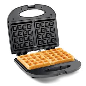 lot 14454 image: Elite Gourmet Maxi-Matic Electric Nonstick Belgian Waffle Iron Snack Maker Machine, Breakfast, Sandwiches, Compact & Portable, 2 Slice, Black