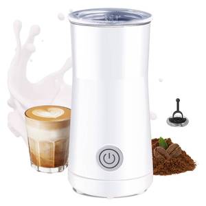 lot 14462 image: Huogary Milk Forther Simple Milk Frother and Steamer 2-in-1 Milk Steamer with Hot Milk Foam and Hot Milk for Latte, Macchiato, Cappuccinos, White ��Medium��
