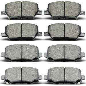 lot 14464 image: DYZJKWJW D1811 D1809 Front Rear Ceramic Brake Pads Set Fit For 2016-2021 Fiat 500X, For 2015-2022 Jeep Renegade (8 pcs)