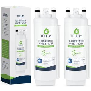 lot 14489 image: TEEHAY Filter A EDRARXD1 Water Filter, Compatible with Everydrop Filter A, EDRARXD1, Whirlpool WHRARXD1, WRSC5536RZ, WRSF5536RZ, KitchenAid KRSF536RPS, KRFF507HPS, Maytag MRSC6636RZ, 2 Pack
