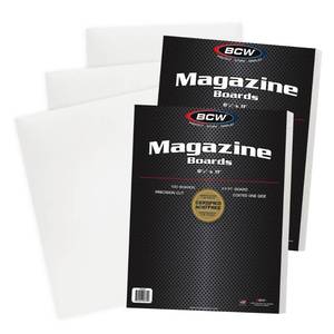 lot 15665 image: BCW Magazine Backing Boards 8.5 x 11 �� 200 Pack  Acid-Free for Archival Storage, Fabric Crafts & Mailing Protection  Precision Cut Magazine Backer Boards