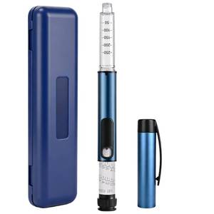 lot 16142 image: 60 Unit Reusable Pen Injector Device with Adjustable Dose Dial Compatible,Clear Scale Design and Protect Case