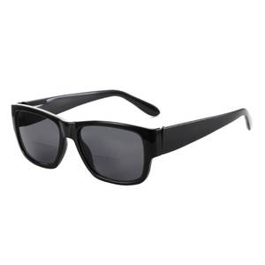lot 16192 image: BLUEMOKY Square Bifocal Sunglasses for Men Sunglasses Readers with UV400 Protection - Retro Shades Classic Rectangle Frame (Black, 1.0x)