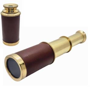 lot 16201 image: Prime NAUTICAL6 Inches Brass Pirates Telescope, Collapsible Handheld Telescope, Monocular, Adventure,Traveling,Gift Item,Brass Nautical Spyglass for Outdoor Navy and Gift