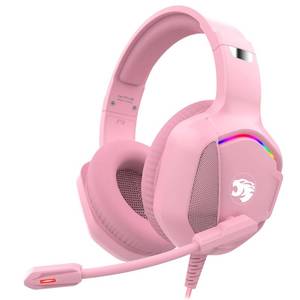lot 18165 image: Gaming Headset with Microphone for Pc, Xbox One Series Xs, Ps4, Ps5, Switch, Stereo Wired Noise Cancelling Over-Ear Headphones with Mic, RGB, for Computer, Laptop, Mac, Nintendo (Pink)