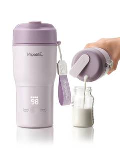 lot 18271 image: Papablic Portable Bottle Warmer, 85W Fast Baby Bottle Warmer for Travel & Home, Heats Breastmilk & Formula & Water, 4 Temperature Settings, Wide Mouth, Fits Car Cup Holder