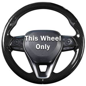 lot 19018 image: Fit for Toyota Steering Wheel Cover, Car Steering Wheel Cover for Toyota Corolla(2020-2026) Rav4(2019-2025) Camry(2018-2024) Venza(2021-2024) Avalon(2019-2022) Accessories (Glossy Black)
