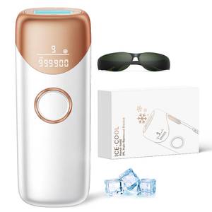 lot 19945 image: Ubroo Laser Hair Removal with 5�� Ice Cooling,Hand-held Hair Removal Device IPL Hair Removal for Women and Men,Reduce Hair Regrowth,Full Body Use for Legs,Bikini,Armpits��Gold��(Used)
