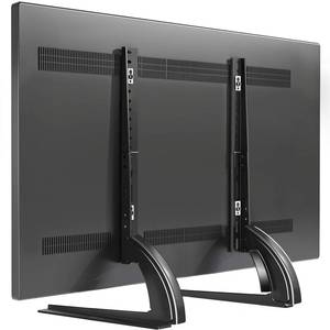 lot 19967 image: TAVR Universal Table Top TV Stand Mount for 27 30 32 37 40 43 47 50 55 60 65 Inch LCD LED FlatCurved Screen TVs, Height Adjustable TV Legs, Strong TV Base Holds up to 88 lbs, Max VESA 800x500mm