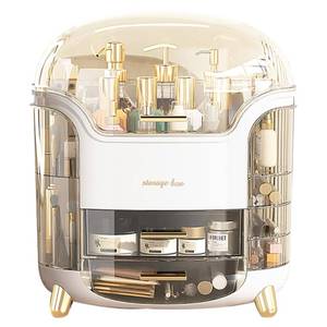 lot 19993 image: Omeily Upgrade Large Makeup Organizer Countertop Vanity Organizer Cosmetic Organizer Makeup Storage Box Bathroom Counter Organizer Perfume Skincare Organizers Gift Women Clear Design Easy Visibility