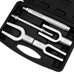 lot 20445 image: DURATECH 5-Piece Ball Joint Separator Set, Pickle Fork Tool Set, Tie Rod Removal Tool Set, 1-18, 1516, 1116, for Cars and Light Vans, with Suitcase