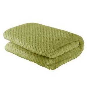 lot 2226 image: Small green fuzzy blanket