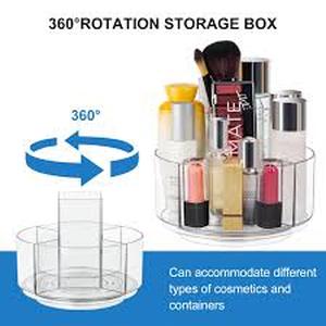 lot 11702 image: Masirs 360 Degree Rotating Cosmetics Organizer (Bottom Is Broken)