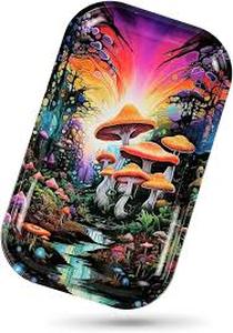lot 18275 image: Psychedelic Mushroom Forest Rolling Tray