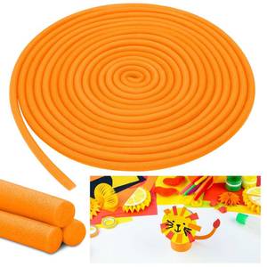 lot 1338 image: Frienda 58 Inch x 40 ft Orange Foam Noodles for Crafts Versatile Pool Noodles Foam Tubes Cylinder Rods for Modeling, DIY Arts and Crafts Supplies