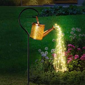 lot 1343 image: SRNPMIU Solar Watering Can Light - Solar Yard Decorations Outdoor,Garden Decor Lights for Yard,IP65 Waterproof Hanging Lantern Lights,Outside Garden Flower Bed Decor Light for Moms Birthday