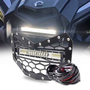 lot 1374 image: Chelhead Can AM X3 Grille with 11 INCH Slim Led Light Bar Combo Beam and Wiring Harness Compatible with Can-Am Maverick X3 2016 2017 2018 2019 2020 2021 2022 2023