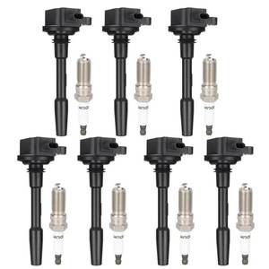 lot 1382 image: ECCPP 7 ignition coils with 7 iridium Spark Plugs,UF835,coils packs,for Ford,for F-150 2018 2019 2020 2021,for Mustang 2018-2020 V8 5.0L,for Cyl# 1-2 4-8JR3Z-12029-A,JR3Z12029A,UF-835