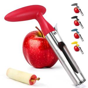 lot 2315 image: SCHVUBENR Premium Apple Corer Tool - Easy to Use and Clean - Sturdy Apple Core Remover with Sharp Serrated Blades - Stainless Steel Corers for Apple and Pear - Core Fruits with Ease(Red)