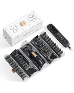lot 2326 image: Electric Screwdriver Kit, 181 in 1 Mini Precision Screwdriver Set with 162 Magnetic Bits, 3 Torque Settings, 3.7V Cordless Power Screwdriver Repair Tool for Phone Camera Laptop Watch