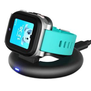 lot 2338 image: Hexasider Foldable Charger Dock Compatible with AT&T Amigo Jr Watch, Multi-Angle Adjustable Magnetic Watch Charger Stand with USB Type-C Charging Cable for Amigo Jr Charger Accessories, Black