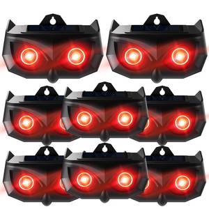lot 2343 image: Solar Control Light Nocturnal Animal Repeller Outdoor Deterrent Devices Light Sensor Animal Repellent for Skunk Deer Coyote Fox Raccoon Cat Garden Yard Farm Chicken Coop��8PCS��