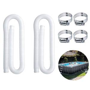 lot 2354 image: Swimming Pool Replacement Hose,59 Long 1.25 Diameter Filter Pump Hose for Intex Pools,Compatible with Pump Model 607, 637. (2)