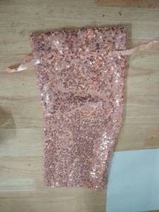 lot 2360 image: Sparkly cloth bag pink