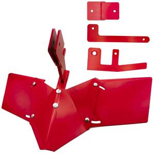 lot 3315 image: 15683 Hiller-Furrower Kit for Rear Tine Tillers,Compatible with Earthquake Rear Tine Rototillers,Adjustable Wing, Three Kinds of Connection,Easy to Install,Red.