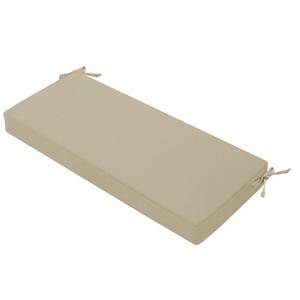 lot 3317 image: Favoyard Outdoor Bench Cushion 48 x 18 Inch Waterproof Patio Furniture Cushions 3-Year Color Fastness Garden Sofa Settee Couch Swing Pads with Handle and Attach Ties, Beige