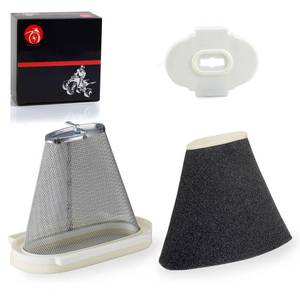lot 3319 image: Air Filter & Cage Guide & End Cap For Yamaha Raptor 660 660R YFM660R 2001 2002 2003 2004 2005