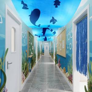 lot 4254 image: VioraWhite 3 Pcs Under the Ocean Ceiling Decorations Shark Themed Birthday Party Decorations 24 Inch x 12 ft Whale Shark Banners Marine Sea Animal Ceiling Covers for Baby Shower Daycare Classroom