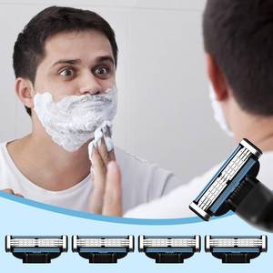 lot 4273 image: Mach 3 Razor Refills for Men,Razor Blade Refills for Men - 24PCS Compatible with mach 3 razor blades refills with Mach3 Razors, Dual Lubrication Blades for Extra Close & Comfortable Shave