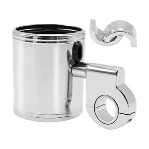 lot 4279 image: Zreneyfex Motorcycle Cup Holder Replacement for Harley Davidson Handlebar Mount Rotate 360 Degrees for 78 to 1-14 Clamp