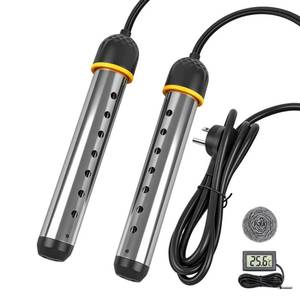 lot 4300 image: Portable Immersion Water Heater 2000W Upgraded Stainless Steel with Protective Guard Digital Display Thermostat Fast Heating Magnesium Oxide Technology for Above Ground Pool Bathtub Bucket RV Camping
