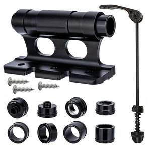 lot 4302 image: Bike Fork Mount Block, Aluminum Alloy Bicycle Front Fork, Quick Release Fork for Bikes Racks Securely Holds Flat Surface for Safe Transportation- Heat-Treated Aluminum