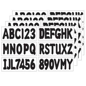 lot 4316 image: JLM MARINE 4 Sets 3 Alpha-Numeric Registration Identification Numbers Stickers for Boat Car Mailboxes Window Door Signs Address Number Waterproof Decor Black