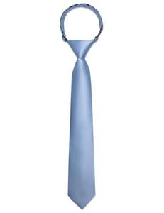 lot 4319 image: Ailisus Dusty Blue Tie for Boys Silk Satin Kids Clip On Ties for Age 8-12 Pre-tied Necktie Formal Wedding School Graduation
