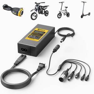 lot 4342 image: Carsty UL-Certified 42V Hoverboard Charger  1.5A Fast Charge for Electric Scooters (5-in-1 Plugs, Compatible with Jetson, Segway & Gotrax)