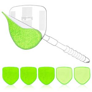 lot 6115 image: XINDELL 5 Pack Windshield Cleaner Velcro Microfiber Pads �� 5.7 W Replacement Heads Cover for Xindell EasyPivot Windshield Cleaner Tools. Washable & Reusable Triangle Pads - Handle Not Included