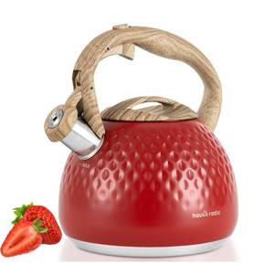 lot 6143 image: Tea Kettle,2.5 Quart Stovetop Tea Kettles Loud Whistle,Food Grade Stainless Steel Water kettles for Stove Top with Anti-hot Ergonomic Handle,Suitable for All Heat Sources