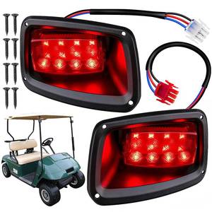 lot 6193 image: KyuerWK EZGO TXT Rear Lights with 3 Wire, 12V Golf Cart Tail Llight LED Kit for 1996-2013 EZGO TXT